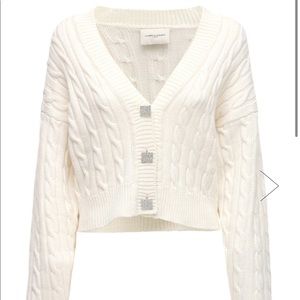 Giuseppe Di Morabito cropped cable knit cardigan